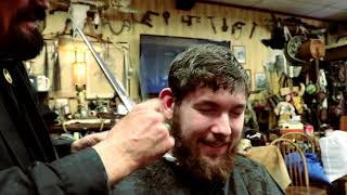 How To Cut A Flat Top Hair Cut — Cliffs Barber Corral Tutorial 8 [upl. by Avrit]