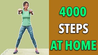 4000 Steps At Home  Low Impact Walking Workout [upl. by Arek893]