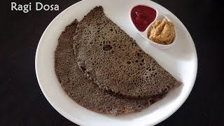 instant ragi dosa recipe  How to make ragi dose [upl. by Ribak]