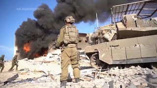 Israeli military advances in Gaza [upl. by Moclam]