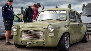 A Couple of Laps Around Mallory Park Circuit  Retro Rides Gathering 2023 [upl. by Chantalle]