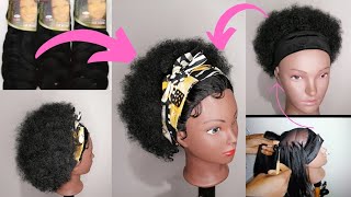 Comment faire une perruque crochet bandeau Afrocrochet wig headband [upl. by Artimid]