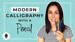 Beginners Guide To Doing Calligraphy with a Pencil [upl. by Saravat]