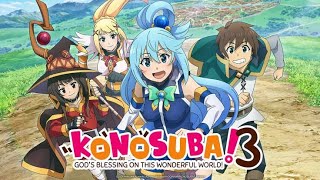 Konosuba 3 temporada ep 1começo de temporada com traumashipp e sorte de pobre [upl. by Queridas916]