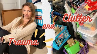 DeClutter Hoarded Basement  The Clutter amp Trauma Connection  Healing PTSD [upl. by Annodal]