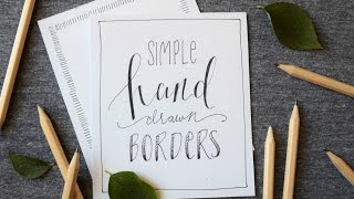 6 Simple Borders for Your Hand Lettering Projects [upl. by Pollard525]