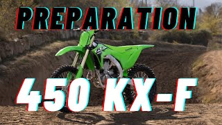 Préparation KAWASAKI 450 KXF feat Bluestars [upl. by Lipman733]