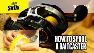 How to spool a baitcaster reel HOW TO FISH [upl. by Jochebed57]