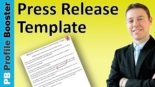 Press Release Template  A Guide to Writing Press Releases [upl. by Ankney]