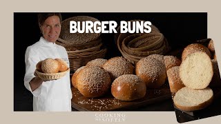 Burger buns  Panini per hamburger  ricetta facile [upl. by Maiah628]