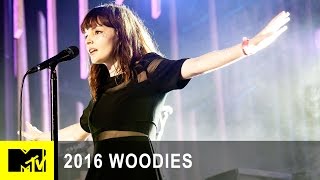 Chvrches Perform quotClearest Bluequot at MTV Woodies10 for 16  2016 Woodies  MTV [upl. by Aidua]