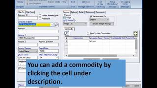 UPS WorldShip  Add Freight Commodities to a list [upl. by Raye]