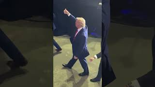 Shocking moment a cell phone is THROWN at Trump [upl. by Airbmat]