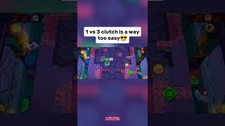 3 vs 1 duells🔥 brawlstars shorts viralvideo clutch [upl. by Ahsilam]