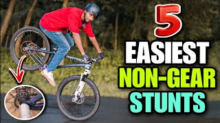 5 EASY NONGEAR MTB TRICKS  Infinity Riderzz [upl. by Parhe]