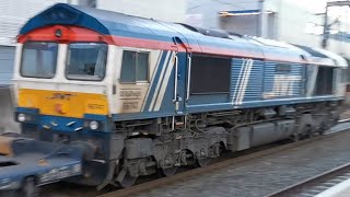 GBRF Class 66 66747 Made in Sheffield Leads 4L18 Intermodal South Through Milton Keynes 17323 [upl. by Assek800]