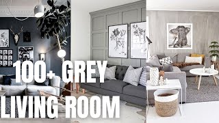 100 Grey Living Room Design Ideas How to Decorate Grey Living Room [upl. by Wesa499]