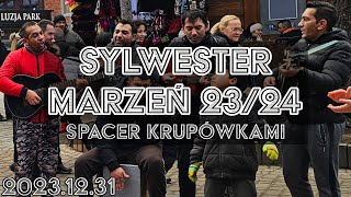 🔴Zakopane 200 tys TURYSTÓW W SYLWESTRA Krupówki muzyka z różnych stron świata 20231231 ASMR [upl. by Aneehta140]