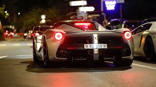 4x Ferrari LaFerrari Driving in Monaco [upl. by Zeb]