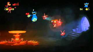 Rayman Origins COOP 5  Funnel of Fun [upl. by Namra]