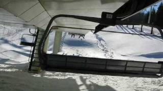 American Express chairlift at Stratton in HD [upl. by Zetnod]