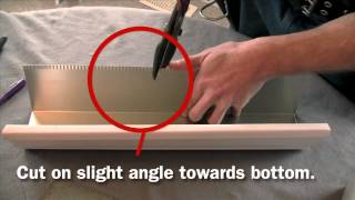 Eavestroughing amp Gutters  How To Make an Outside Corner  True North Eavestroughing [upl. by Sneve]