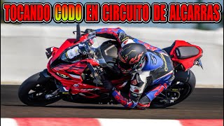 TOCANDO CODO EN ALCARRAS  TOCA PONER SLICKS Y DISFTURAR DE LA BMW S1000RR 2023  ONBOARD BY ZODZ [upl. by Trumaine]