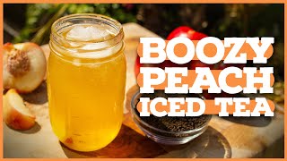 BOOZY TEA How to Make Hard Tea at Home 🍑 [upl. by Nuhsal]