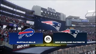 Madden NFL 24  Buffalo Bills 88 Vs New England Patriots 79 PS5 Week 18 Madden 25 Rosters [upl. by Leerzej]