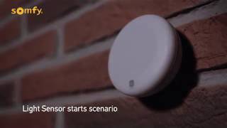 Somfy TaHoma  socialvideo  scenario Sunis Light Sensor UK [upl. by Hui]