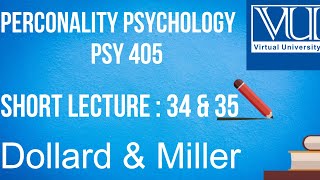 PSY405Lecture34 amp 35HENRY MURRAY’S PERSONOLOGY CONTINUEDPersonality Psychology [upl. by Aphra]