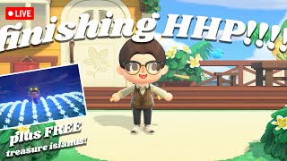 5 FREE treasure islands amp finishing happy home paradise in animal crossing new horizons [upl. by Yrdua745]