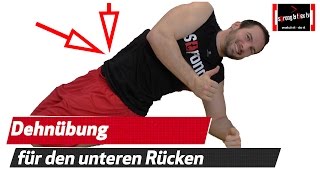 Unteren Rücken dehnen  Rückenschmerzen loswerden [upl. by Neelyahs]