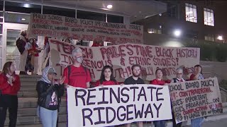 Protesters disrupt Philly school board meeting to call for teachers reinstatement [upl. by Belen386]