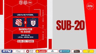 12h  Sub 20 BanguFCB ✖ Búzios  LIGA RJ DE FUTEBOL [upl. by Cailly]