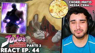 DIO CHEGOU ADEUS MEUS AMIGOS 😭😭 React JoJos Bizarre Adventure Parte 3 EP 44 [upl. by Carree343]