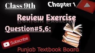 Class 9th Review Exercise chapter 1 Science Group Punjab Textbook Board📚📘 [upl. by Nyrraf699]