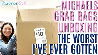 Michaels Grab Bags Unboxing The WORST Michaels GRAB BAGS 2024 Michaels Grab Boxes Unboxing [upl. by Elgar483]