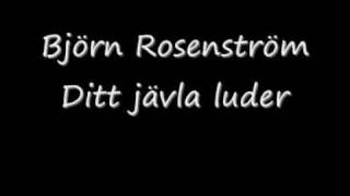 Björn rosenströmDitt jävla luder [upl. by Nemajneb379]