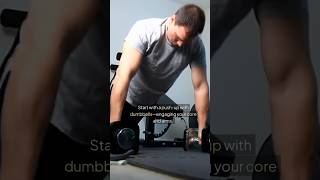 Renegade Rows Exercise With Dumbbell And Push Ups RenegadeRow [upl. by Wivina]