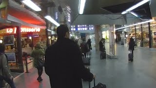 Geneva Airport Train from Main Rail Station Gare Cornavin [upl. by Thomson]