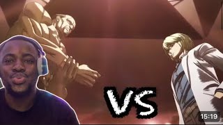 Hajime Hanafusa vs Bando Yohei DUBBEDkenganAshura HD The Dissector vs The Bloody TuskReaction [upl. by Nollie]