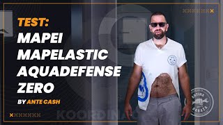 Ante Cash testira Mapei Mapelastic AquaDefense ANTINA GARAŽA S2E7 [upl. by Allianora]