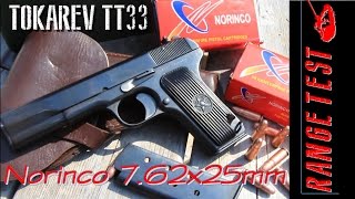 Tokarev TT33 Range Review Norinco 762x25mm Review [upl. by Mairim233]