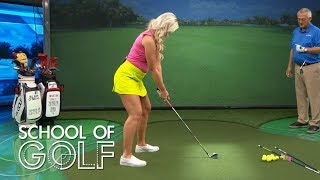 Golf Instruction How to properly hit a draw  School of Golf  Golf Channel [upl. by Kcirddor314]