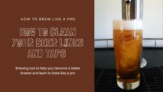 How to Clean Your Beer Lines and Taps [upl. by Noda]