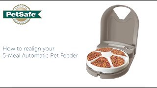 How To Realign Your PetSafe® 5Meal Automatic Pet Feeder [upl. by Sellig902]