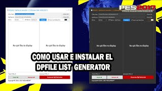 DPFILE LIST GENERATOR pes 2017 [upl. by Maxie500]