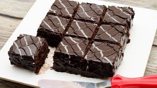 CHOCOLATE BROWNIES l EGGLESS amp WITHOUT OVEN [upl. by Atnovart75]