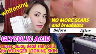 Acne SolutionCAUDALIE VINOPERFECT CONCENTRATED BRIGHTENING ESSENCE Review  Glycolic Acid Benefits [upl. by Udell]